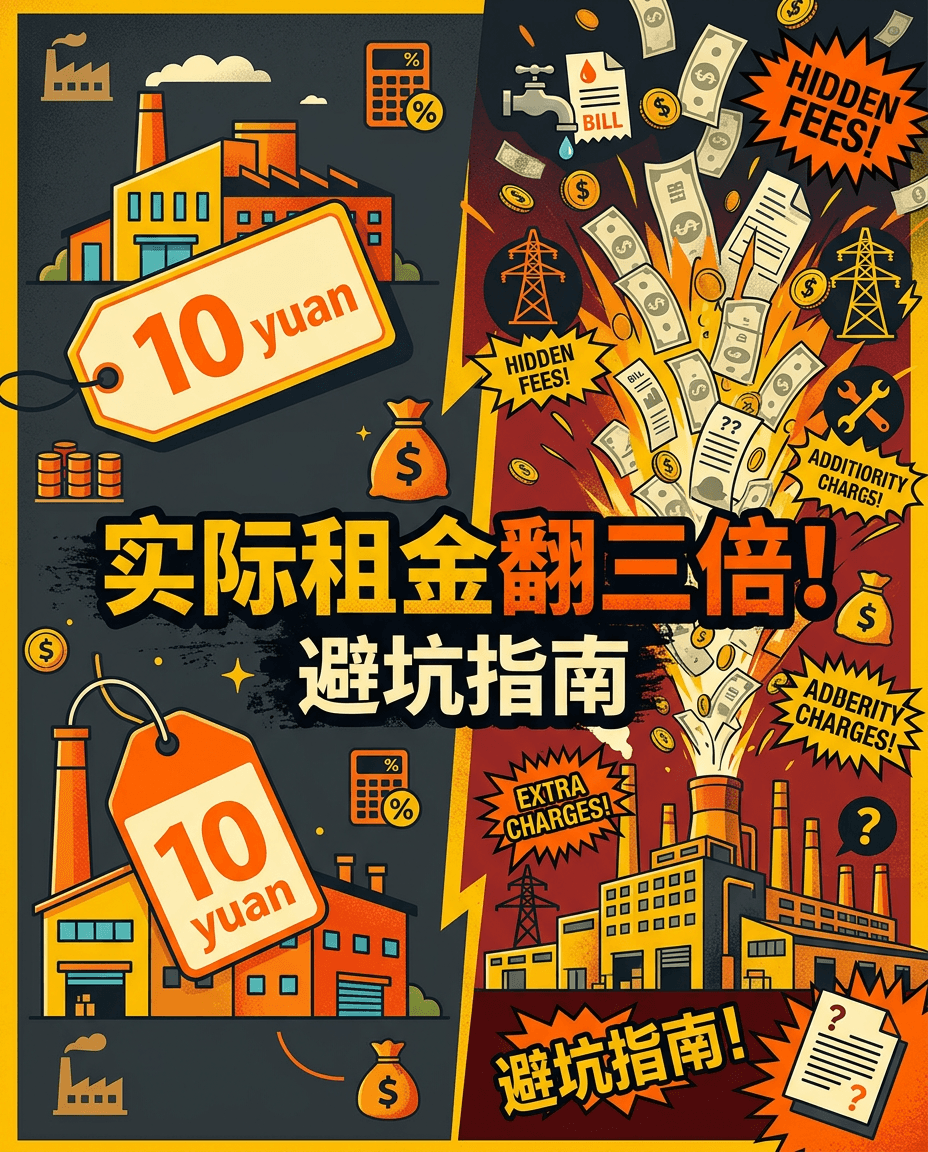 标价10元/㎡的厂房，实际成本可能翻3倍🤯