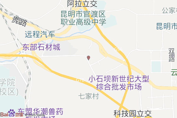 昆明市官渡区航天工业区实景图