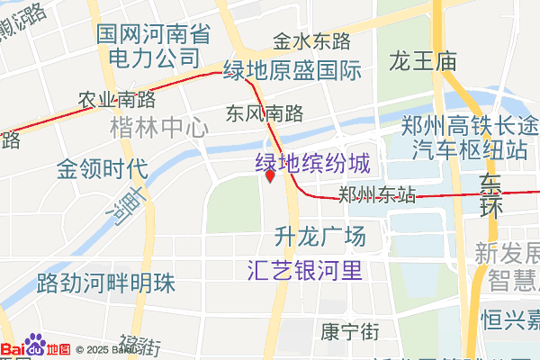 郑东绿地中心北塔实景图