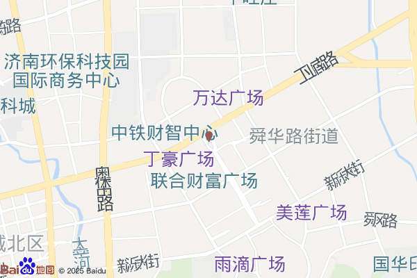 济南高新区广场实景图