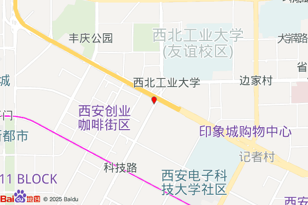 西安高新技术产业开发区(二环南路西段辅路)实景图