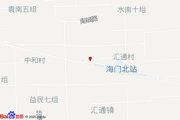 海门工业园区园西桥实景图