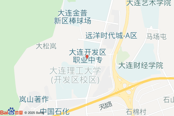 大连开发区职业中专实景图
