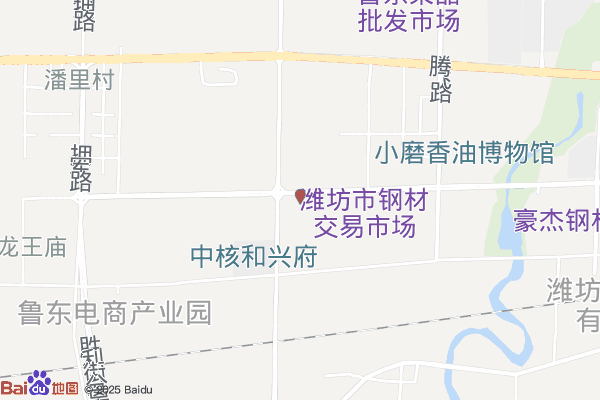 山东万能钢铁物流园实景图