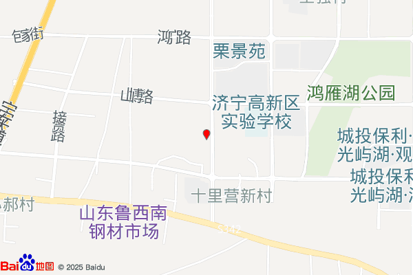 济宁高新城投物流仓储产业园东侧临时停车点实景图