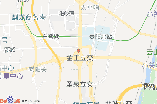 中关村贵阳科技园经开园区入口(贵阳环城高速南环线方向)实景图