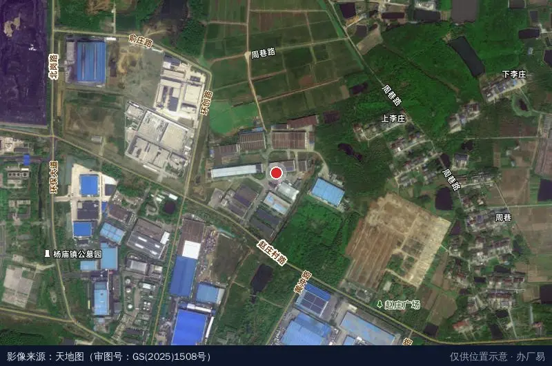 扬州环保科技产业园卫星位置示意图
