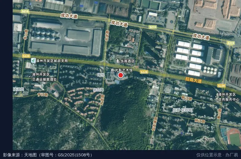 漳州招商局经济技术开发区卫星位置示意图