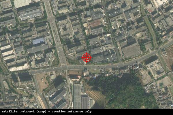 浙江温州鹿城轻工产业园区卫星位置示意图