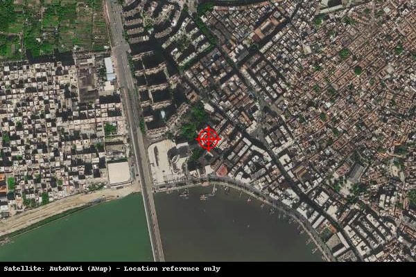 汕头市濠江区南湖工业区卫星位置示意图