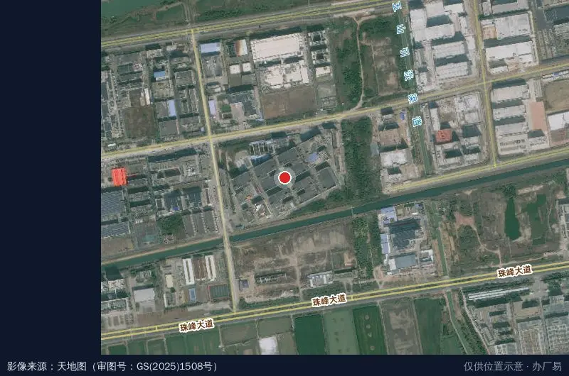 珠海市新兆丰电子信息产业园卫星位置示意图