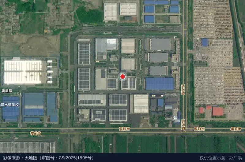潍坊航空航天产业园卫星位置示意图