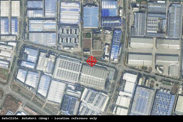 武汉常福工业园卫星位置示意图