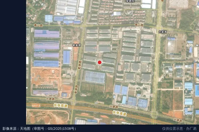 常德经开区电子信息产业园卫星位置示意图