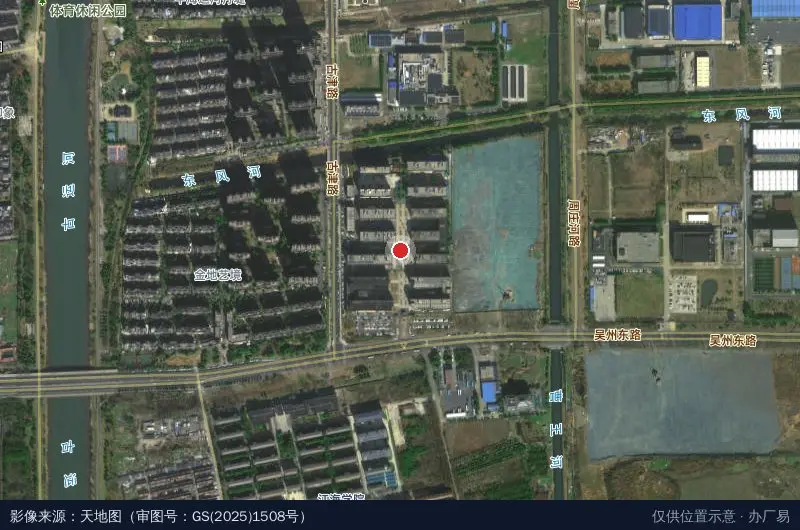 西安交通大学扬州科技园卫星位置示意图
