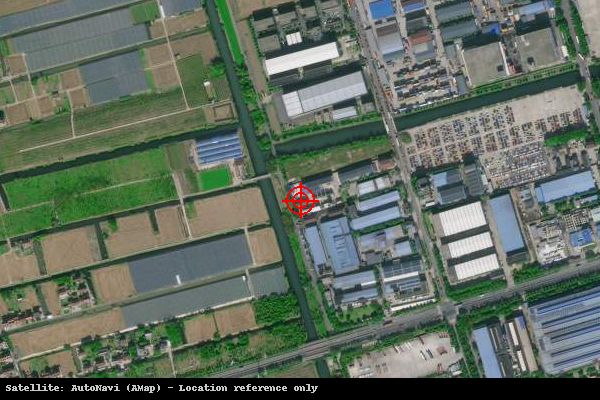 老港化工工业园区卫星位置示意图