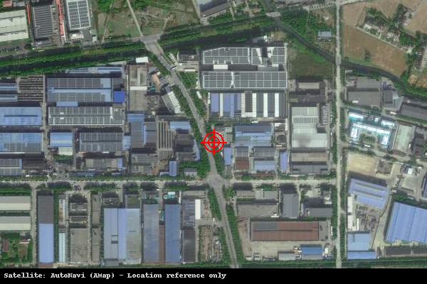 金山张堰工业区卫星位置示意图