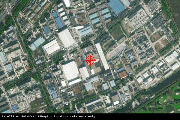 上海市化工园区卫星位置示意图