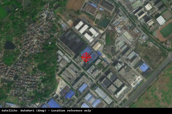 湖熟工业集中区卫星位置示意图