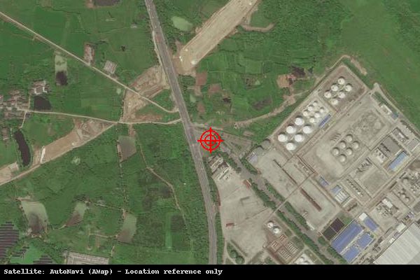 安徽省精细化工产业基地卫星位置示意图