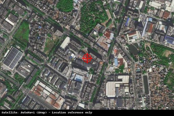 东莞市东坑镇骏达东路本润科技园卫星位置示意图