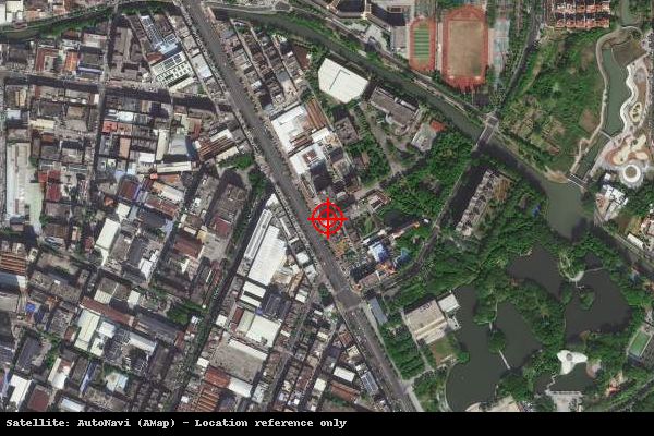 东莞市汽车北站园区卫星位置示意图