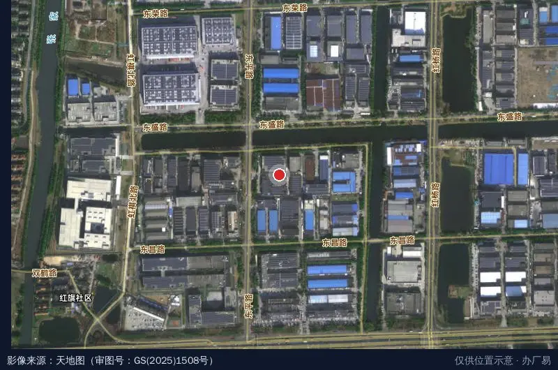 隆盛工业园卫星位置示意图