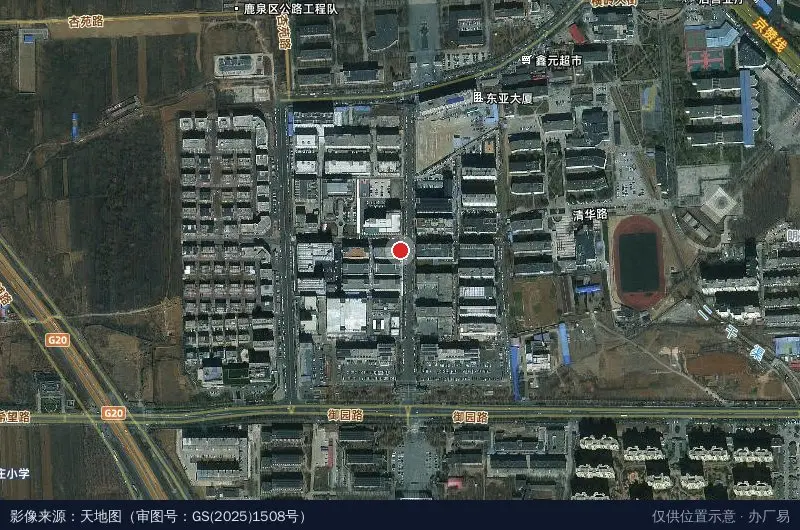 光谷科技园卫星位置示意图