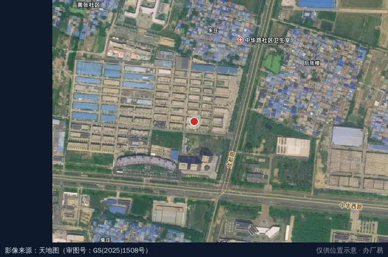 九为(山东)创新医药产业基地卫星位置示意图