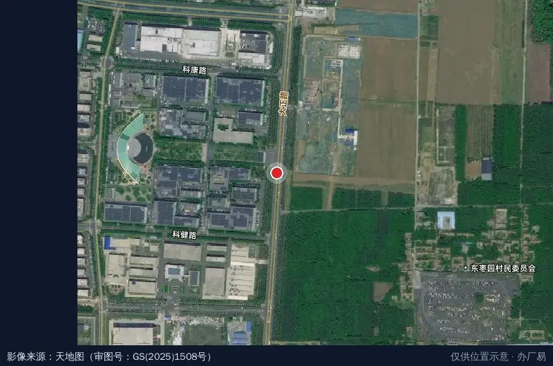 济南药谷产业园区卫星位置示意图