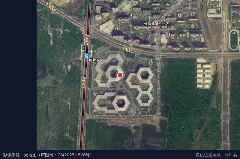 济南齐鲁创新谷卫星位置示意图