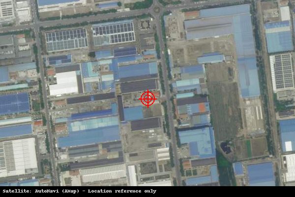 青岛胶州市北关工业园卫星位置示意图