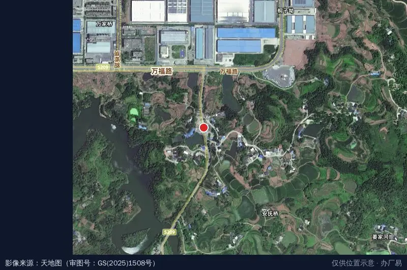 工业园区卫星位置示意图