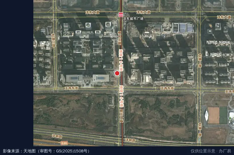 西咸新区(统筹科技资源改革示范基地)协同创新港卫星位置示意图
