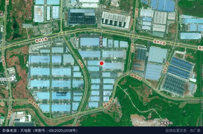 成阿浩旺机电新材料产业园卫星位置示意图