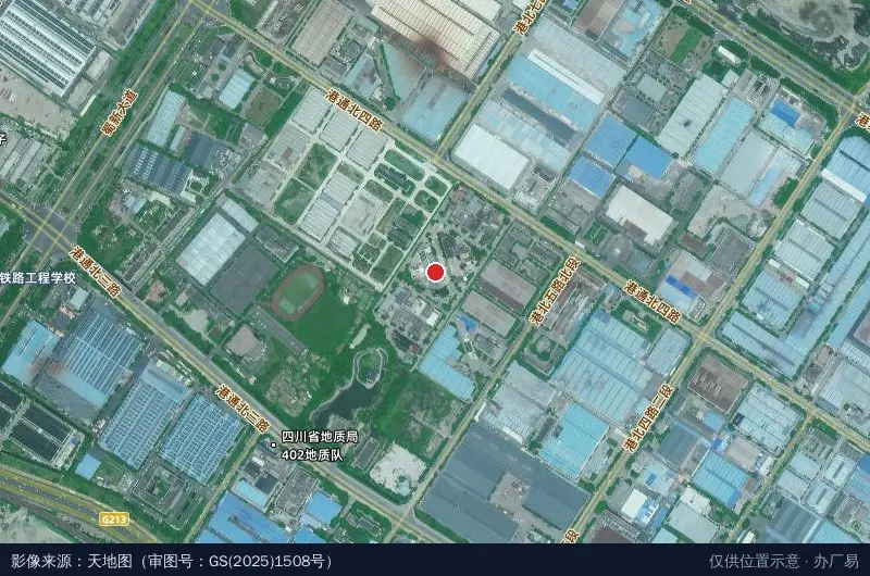成都融智创新产业园卫星位置示意图