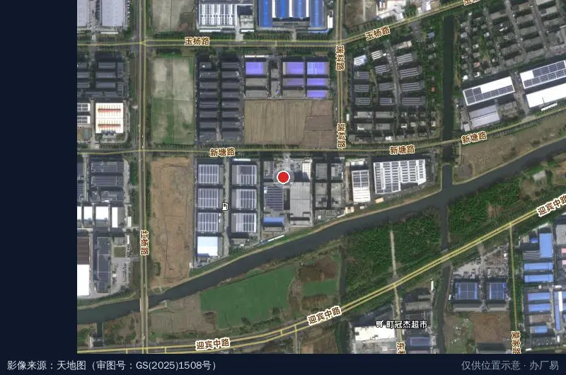 杰尔工业园卫星位置示意图