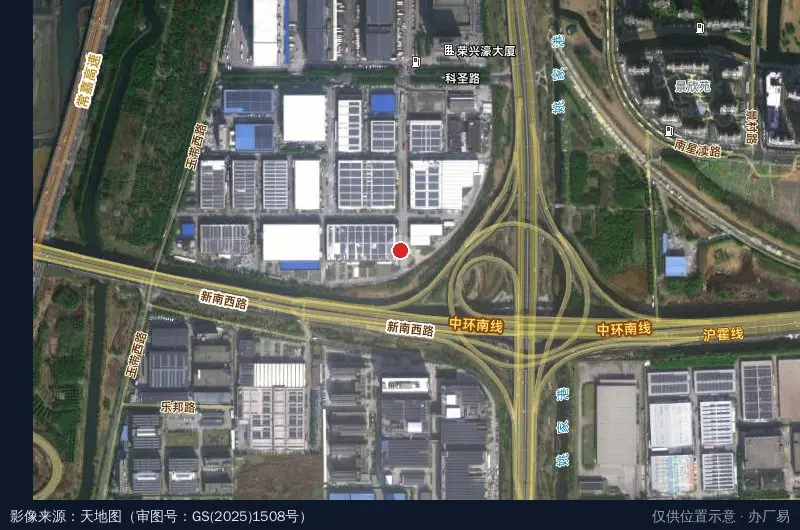 欧洲工业园卫星位置示意图