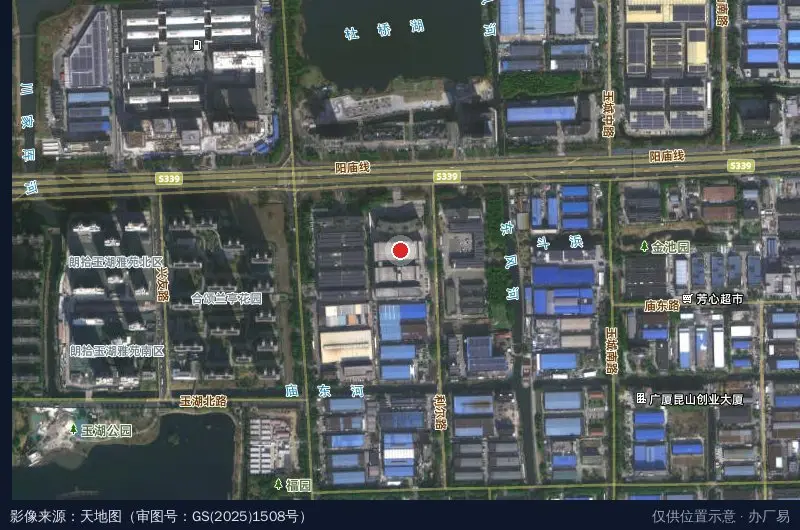 利尔产业园卫星位置示意图