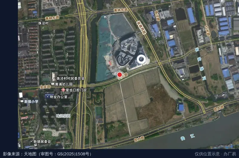长三角(昆山)国际低碳产业创新园区卫星位置示意图