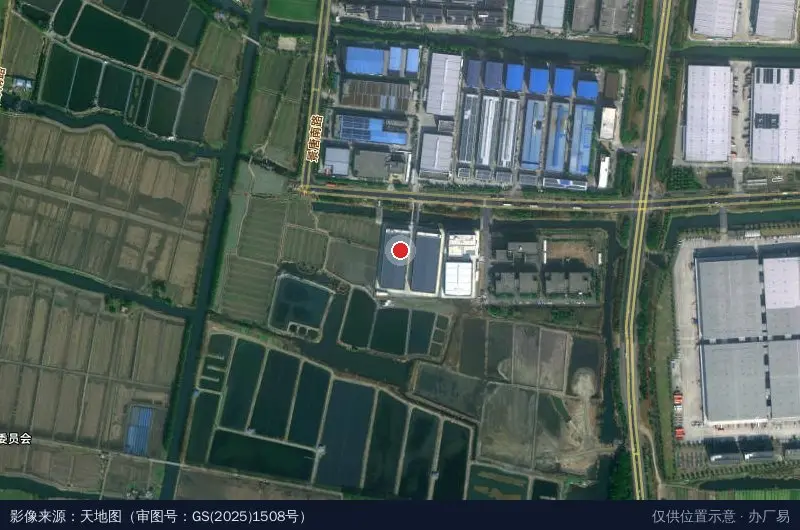 千灯镇欧园富民工业园一期卫星位置示意图