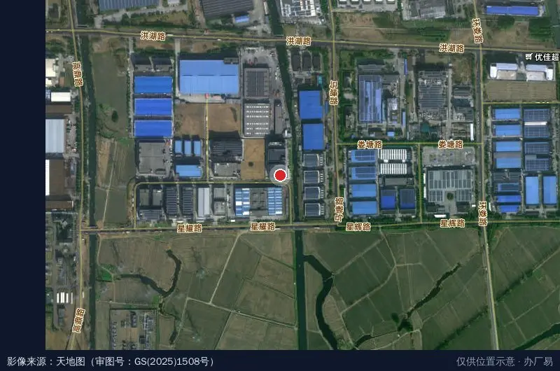 昆山联谊电磁线科技工业园卫星位置示意图