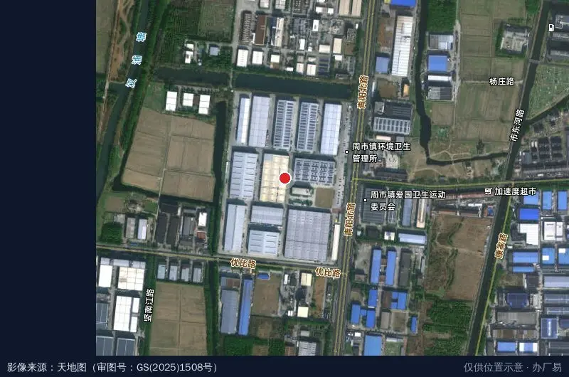 君合产业园(优比园区)卫星位置示意图