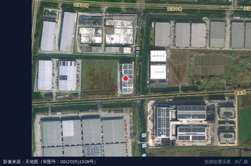 冰立方昆山千灯产业园卫星位置示意图