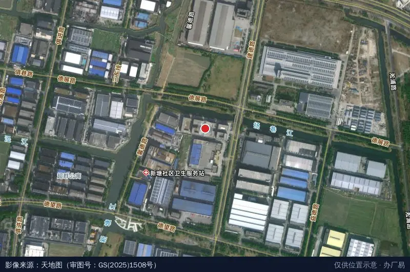昆山鸿力扬智造科技园卫星位置示意图