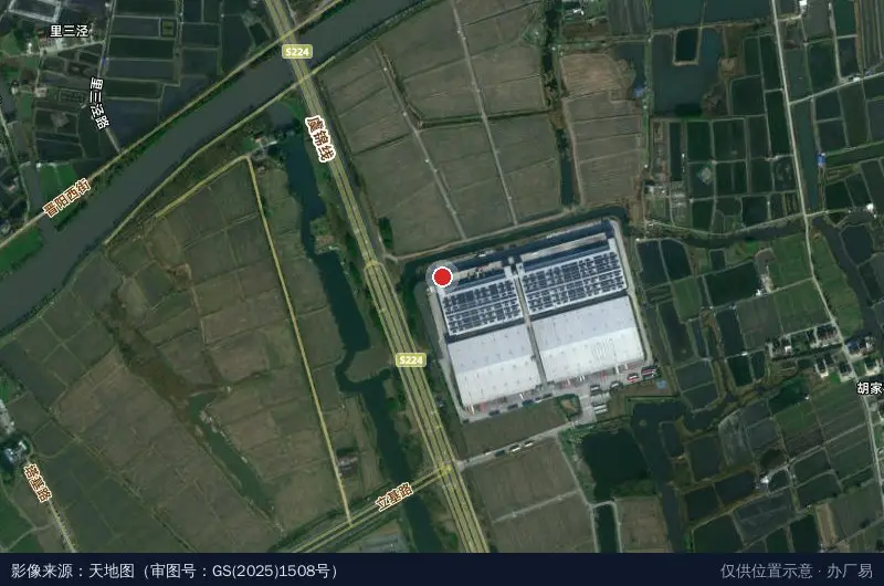 嘉民北物流园1区卫星位置示意图