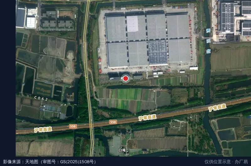 京东物流园5号库卫星位置示意图