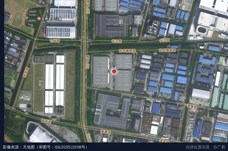 富莱德昆山物流园2期卫星位置示意图