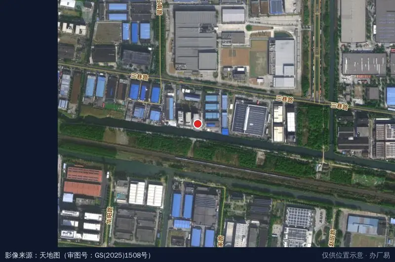 昆山市智隆云光电产业园西平巷1号卫星位置示意图