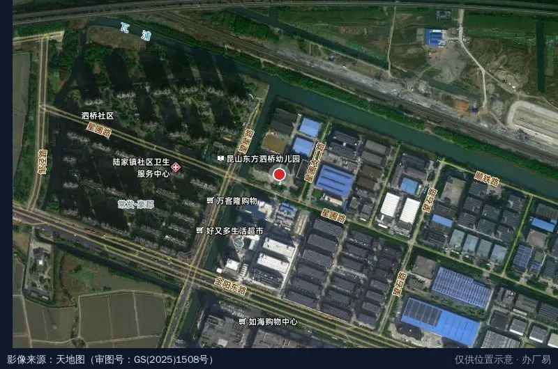汇智传动产业园卫星位置示意图